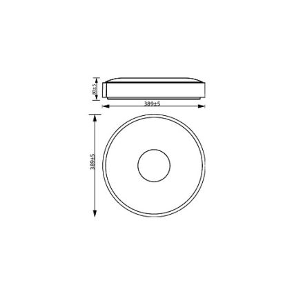 Philips - LED Stmievateľné stropné svietidlo COINER SCENE SWITCH LED/24W/230V 2700K čierna