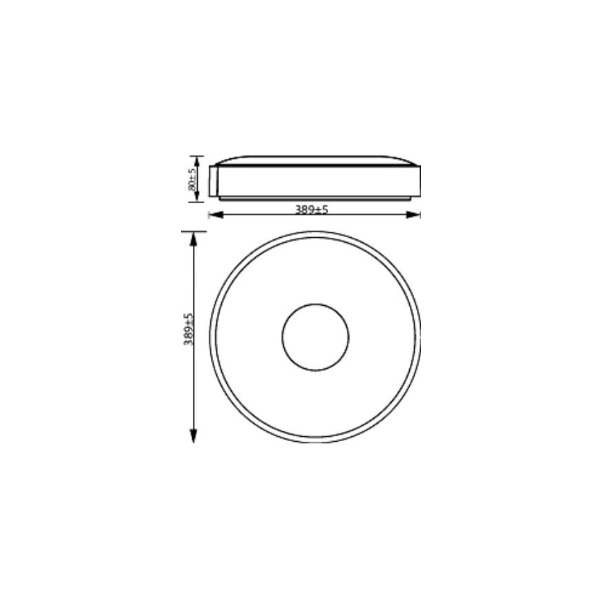 Philips - LED Stmievateľné stropné svietidlo COINER SCENE SWITCH LED/24W/230V 4000K biela