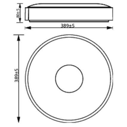 Philips - LED Stmievateľné stropné svietidlo COINER SCENE SWITCH LED/24W/230V 4000K čierna