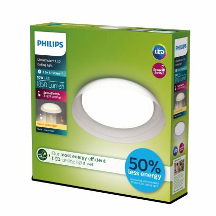 Philips - LED Stmievateľné stropné svietidlo FLETA SCENE SWITCH LED/10W/230V 2700K číra