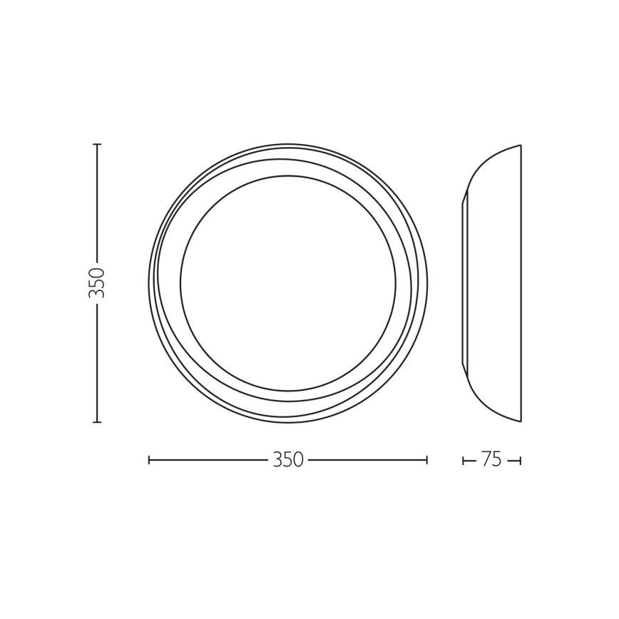 Philips - LED Stmievateľné stropné svietidlo FLETA SCENE SWITCH LED/10W/230V 2700K číra