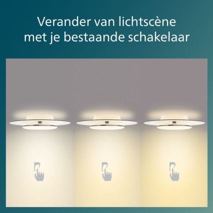 Philips- LED Stmievateľné stropné svietidlo SCENE SWITCH LED/40W/230V 2700K čierna