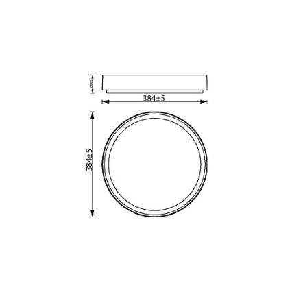 Philips - LED Stmievateľné stropné svietidlo HANNO LED/24W/230V 2700K čierna