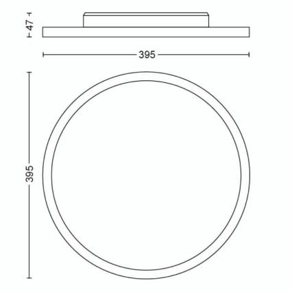 Philips - LED Stmievateľné stropné svietidlo Hue LED/19W/230V 2200-6500K + diaľkové ovládanie