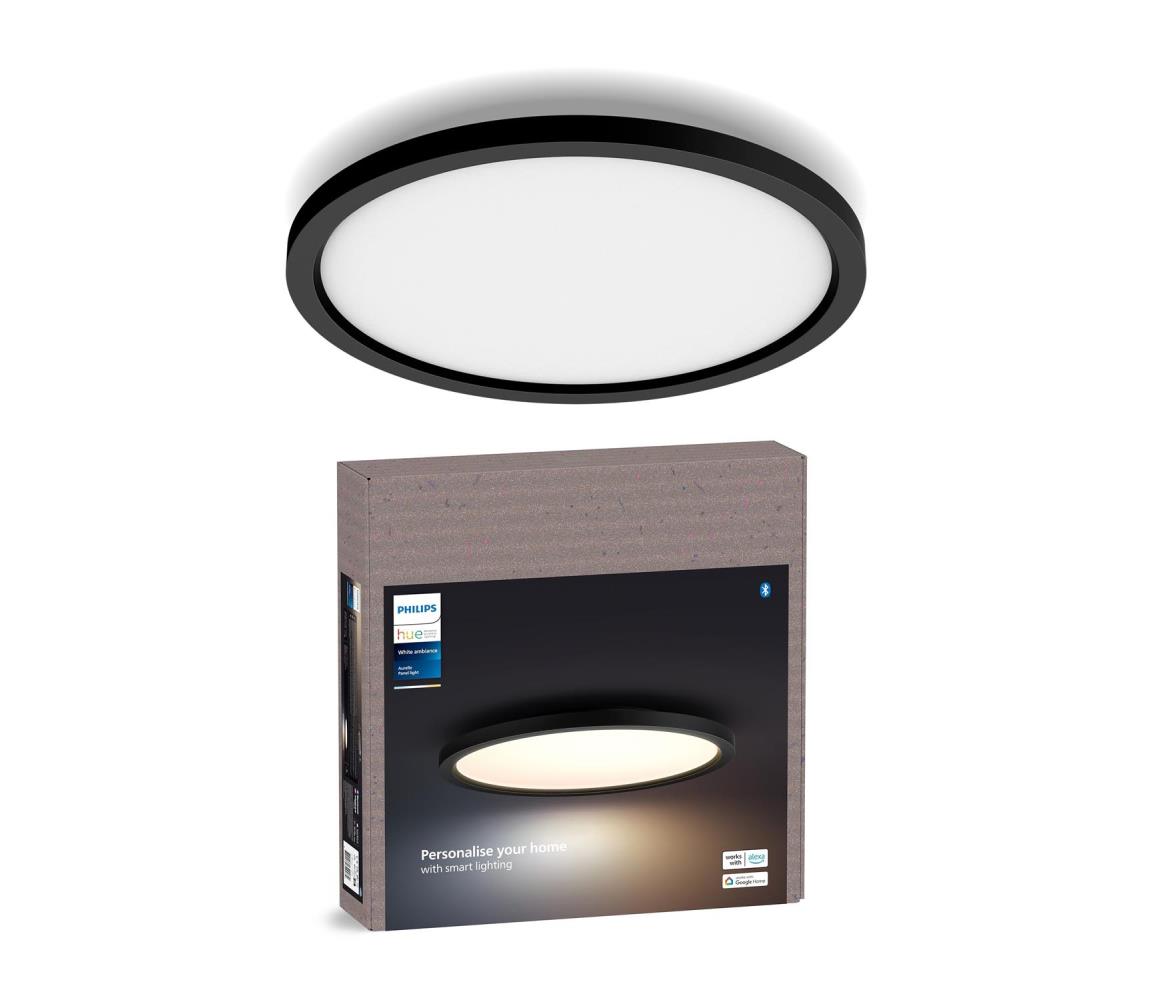 Philips - LED stmievateľné stropné svietidlo Hue AURELLE LED/21W/230V priemer 39,5 cm čierne 8720169329072