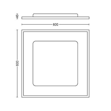 Philips - LED Stmievateľné stropné svietidlo Hue LED/39W/230V 2200-6500K + diaľkové ovládanie