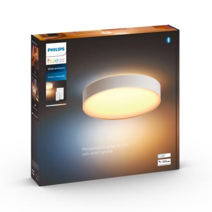 Philips - LED Stmievateľné stropné svietidlo Hue LED/33,5W/230V 2200-6500K pr. 425 mm biela + diaľkové ovládanie