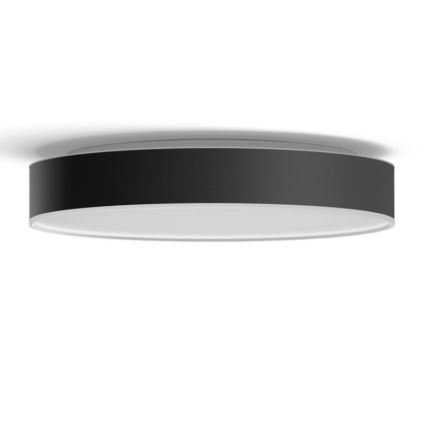 Philips - LED Stmievateľné stropné svietidlo Hue LED/33,5W/230V 2200-6500K pr. 425 mm čierna + diaľkové ovládanie