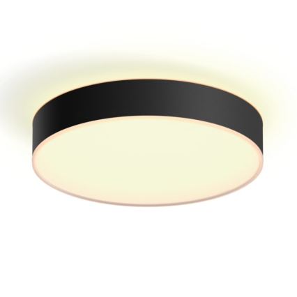 Philips - LED Stmievateľné stropné svietidlo Hue LED/19,2W/230V 2200-6500K pr. 381 mm čierna + diaľkové ovládanie