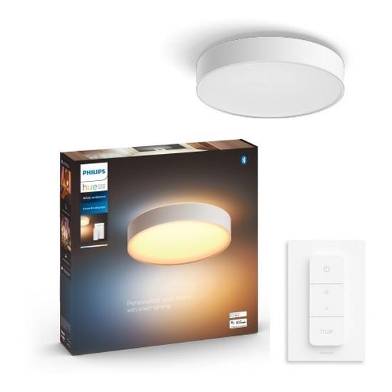 Philips - LED Stmievateľné stropné svietidlo Hue LED/19,2W/230V 2200-6500K pr. 381 mm biela + diaľkové ovládanie