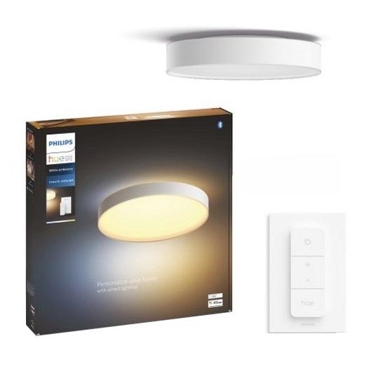 Philips - LED Stmievateľné stropné svietidlo Hue LED/48W/230V 2200-6500K pr. 551 mm biela + diaľkové ovládanie