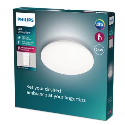 Philips - LED Stmievateľné stropné svietidlo LED/24W/230V 2700-6500K + diaľkové ovládanie