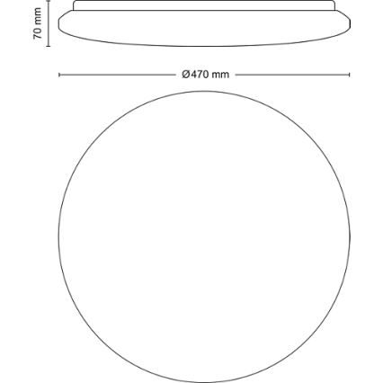 Philips - LED Stmievateľné stropné svietidlo LED/40W/230V 2700-6500K + diaľkové ovládanie