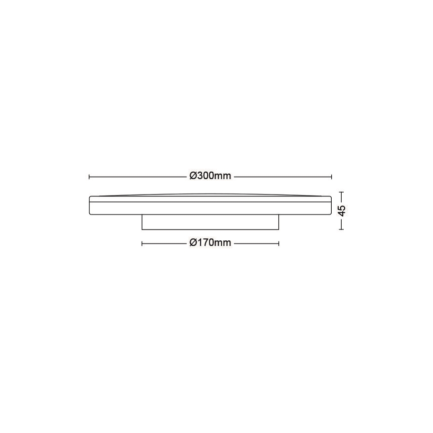 Philips - LED Stmievateľné stropné svietidlo SCENE SWITCH LED/18W/230V pr. 30 cm 4000K čierna