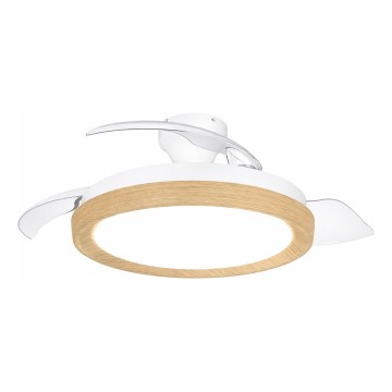 Philips - LED stmievateľné stropné svietidlo s ventilátorom BLISS LED/35W/230V hnedé + diaľkové ovládanie