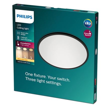 Philips - LED Stmievateľné stropné svietidlo SCENE SWITCH LED/18W/230V