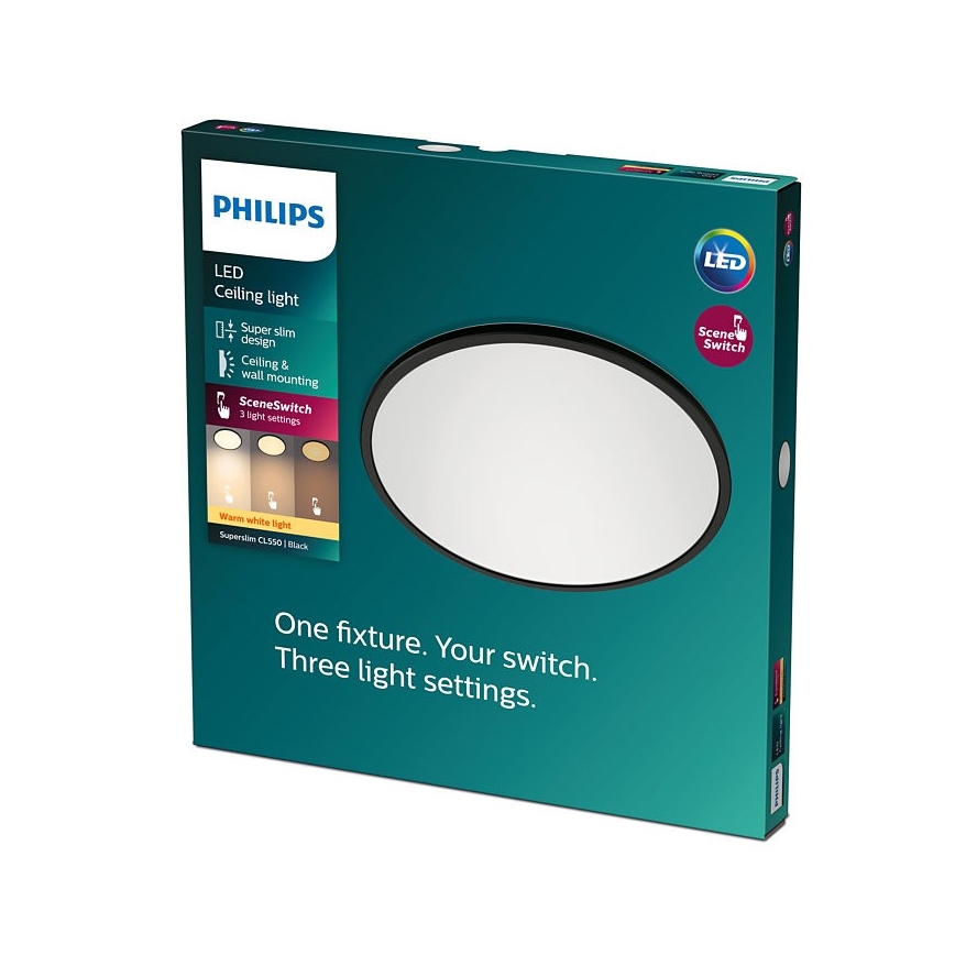 Philips - LED Stmievateľné stropné svietidlo SCENE SWITCH LED/18W/230V