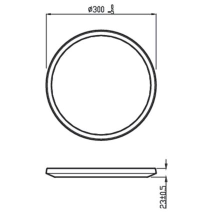 Philips - LED Stmievateľné stropné svietidlo SCENE SWITCH LED/18W/230V