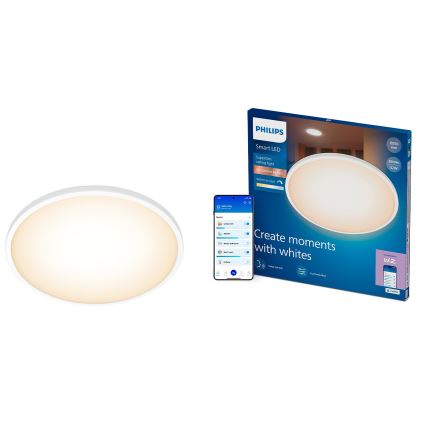 Philips - LED Stmievateľné stropné svietidlo SUPERSLIM LED/32W/230V 2700-6500K Wi-Fi