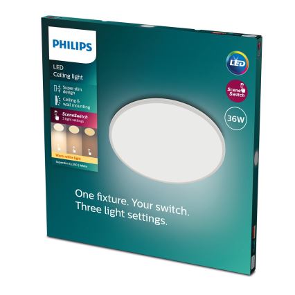 Philips - LED Stmievateľné stropné svietidlo SCENE SWITCH LED/36W/230V