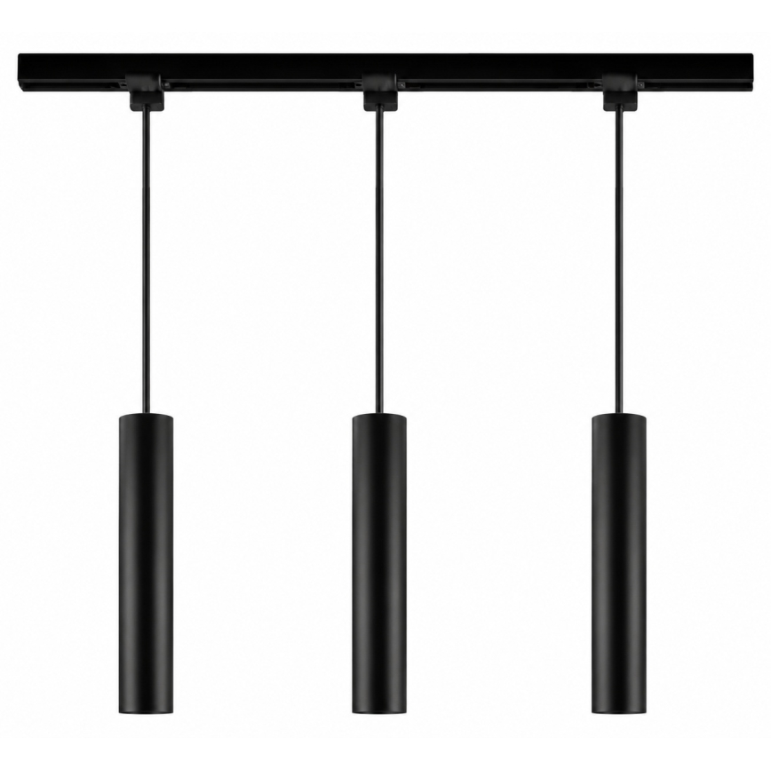 Philips - LED RGBW stmievateľný luster na lanku v lištovom systéme EASYLINK HUE 3xGU10/4,7W/230V 2200-6500K 1m čierny