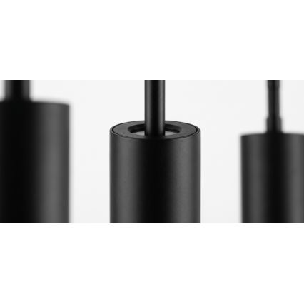 Philips - LED RGBW stmievateľný luster na lanku v lištovom systéme EASYLINK HUE 3xGU10/4,7W/230V 2200-6500K 1m čierny