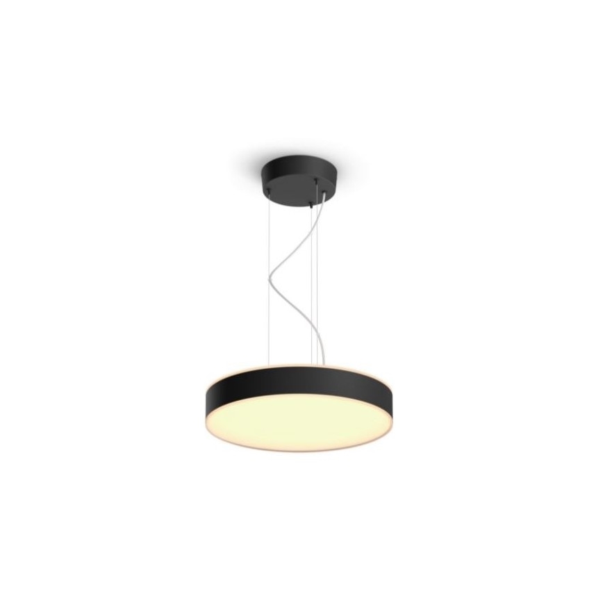 Philips - LED Stmievateľný luster na lanku Hue LED/33,5W/230V 2200-6500K čierna + diaľkové ovládanie