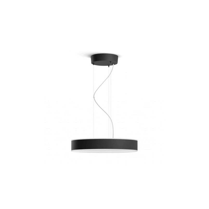 Philips - LED Stmievateľný luster na lanku Hue LED/33,5W/230V 2200-6500K čierna + diaľkové ovládanie