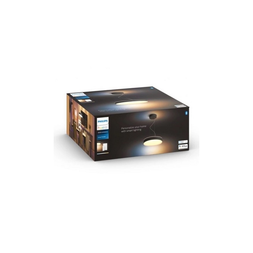 Philips - LED Stmievateľný luster na lanku Hue LED/33,5W/230V 2200-6500K čierna + diaľkové ovládanie