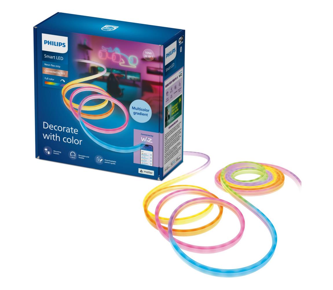 Philips Smart Philips -LED Stmievateľný pás SMART NEON FLEX 10m LED/45W/230V 2700/6500K Wi-Fi 8721103159403