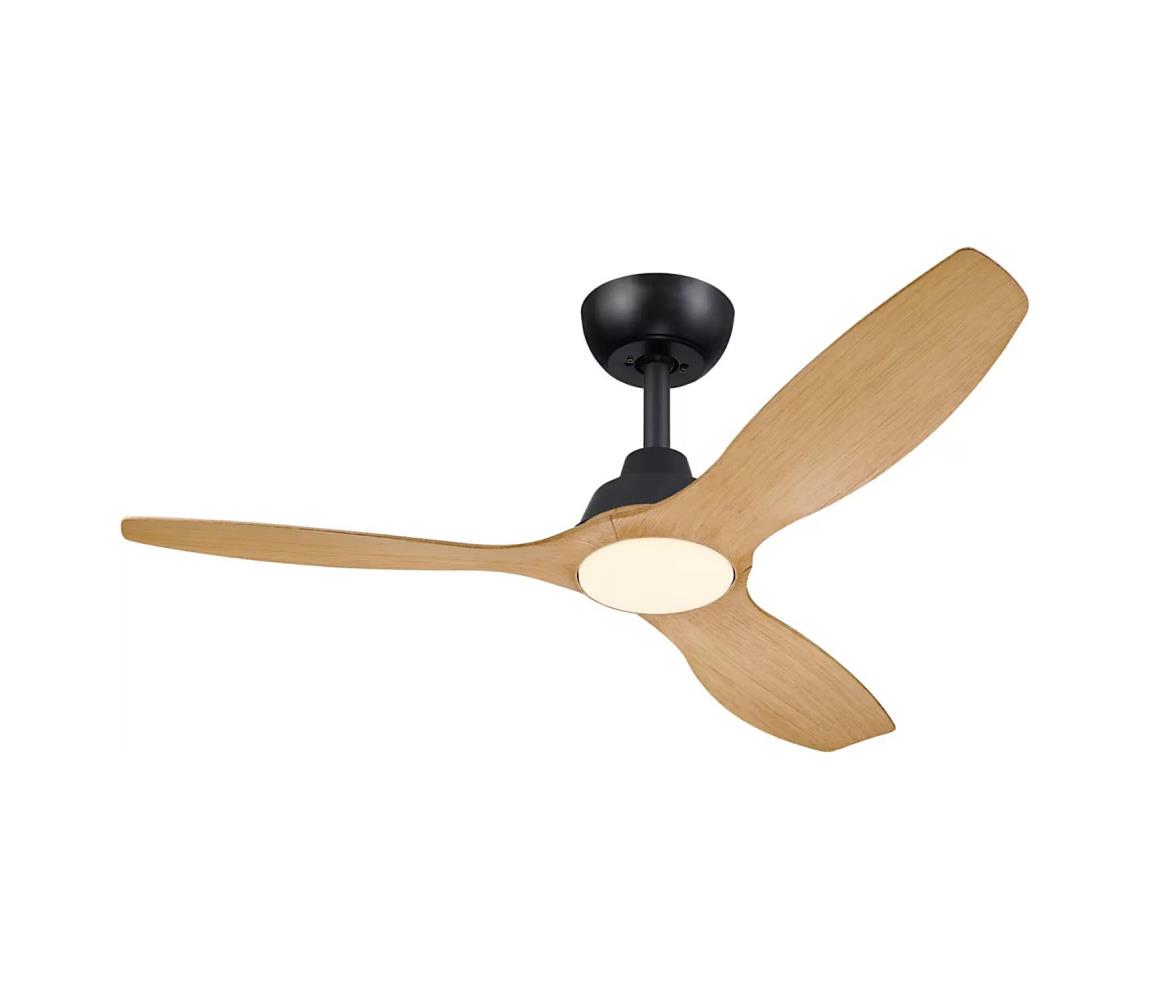 Philips-LED Stmievateľný stropný látor OLAS LED/24W/230V pr. 132 cm čierna/hnedá +DO 872110309612800