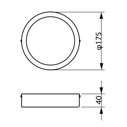 Philips - LED Stropné svietidlo LEDINAIRE LED/10,5W/230V 3000K IP40