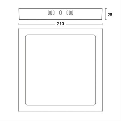 Philips - LED Stropné svietidlo LED/12W/230V 4000K biela