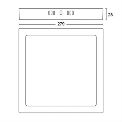 Philips - LED Stropné svietidlo LED/20W/230V 2700K biela