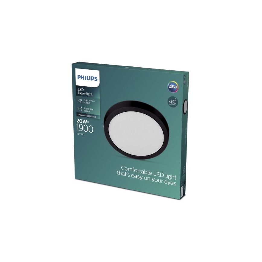 Philips - LED Stropné svietidlo LED/20W/230V 2700K čierna