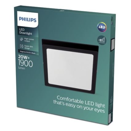 Philips - LED Stropné svietidlo LED/20W/230V 2700K čierna