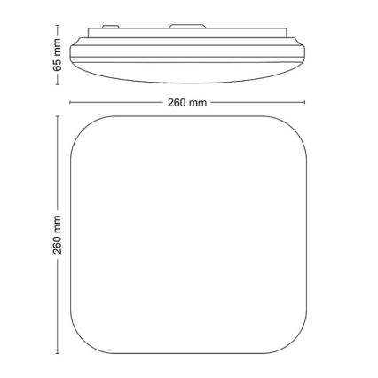 Philips - LED Stropné svietidlo LED/12W/230V 2700K