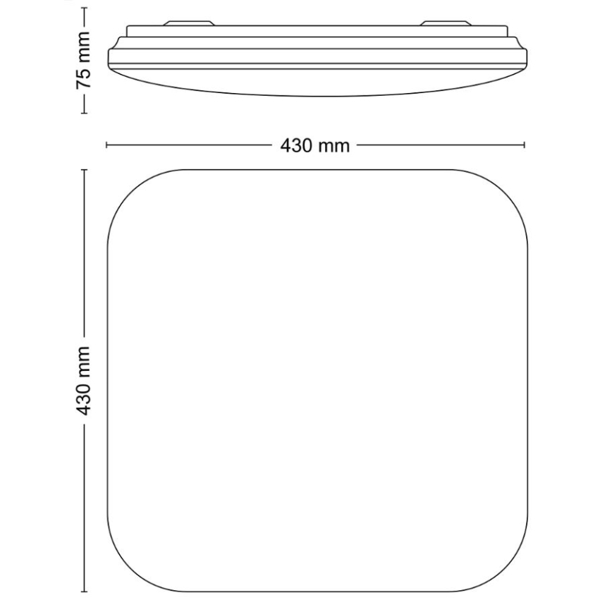 Philips - LED Stropné svietidlo LED/24W/230V 4000K