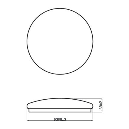 Philips - LED Stropné svietidlo MOIRE LED/17W/230V