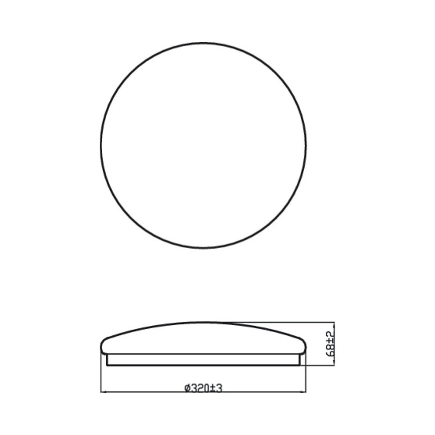 Philips - LED Stropné svietidlo MOIRE LED/17W/230V