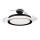 Philips-LED Stropné svietidlo s ventilátorom BLISS LED/35W/230V 5500/4000/2700K čierna + diaľkové ovládanie