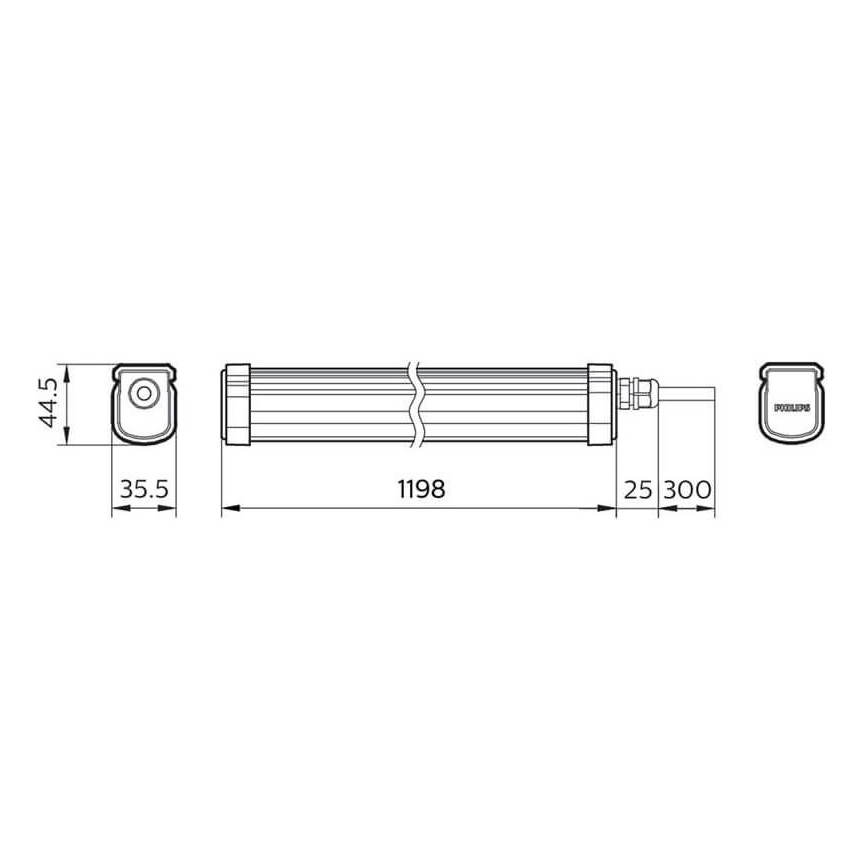 Philips - LED Technické svietidlo PROJECTLINE LED/34W/230V IP65