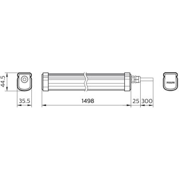 Philips - LED Technické svietidlo PROJECTLINE LED/54W/230V IP65