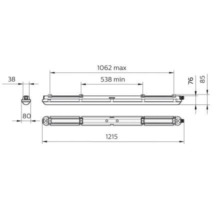 Philips - LED technické žiarivkové svietidlo CORELINE LED/25W/230V 120 cm IP66