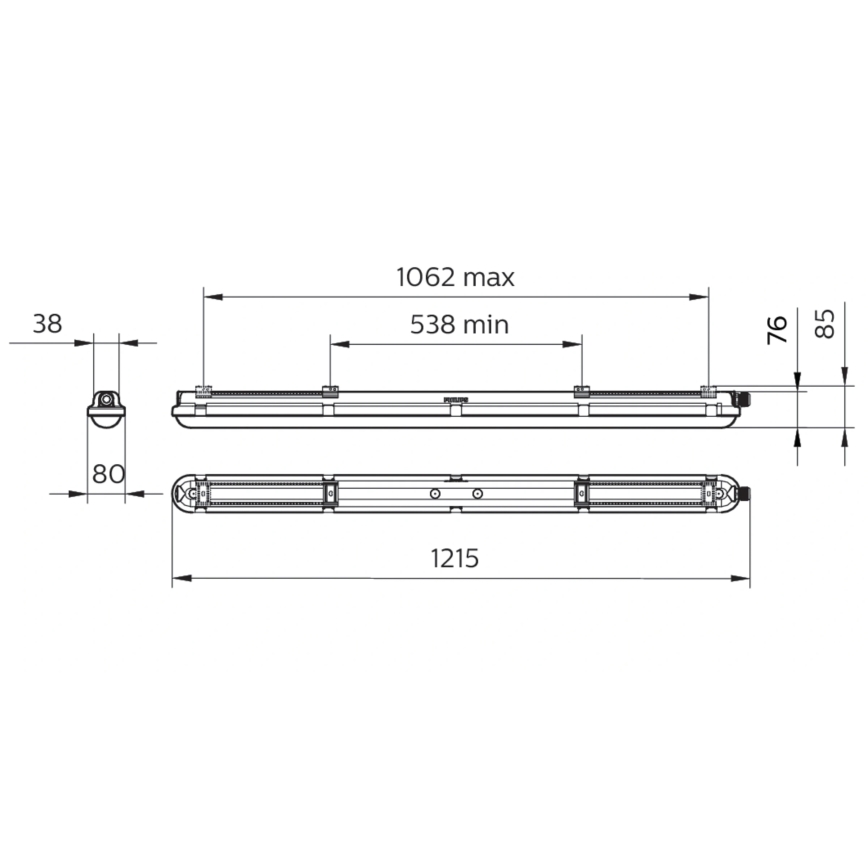 Philips - LED technické žiarivkové svietidlo CORELINE LED/25W/230V 120 cm IP66