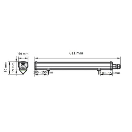 Philips - LED technické žiarivkové svietidlo LEDINAIRE LED/15W/230V 60 cm IP66