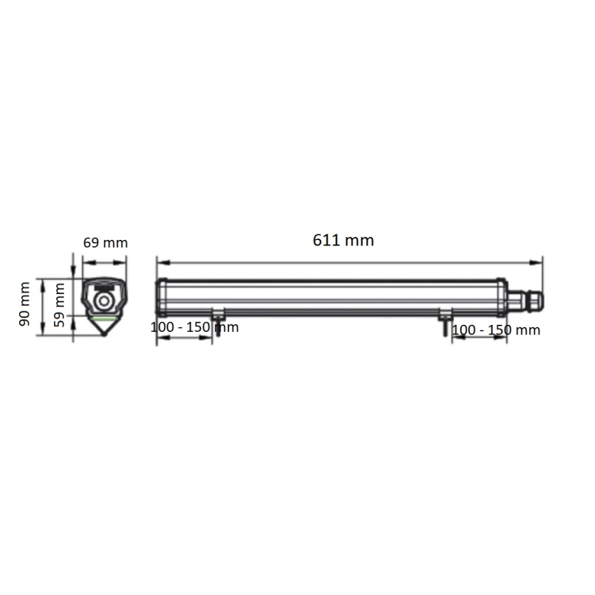Philips - LED technické žiarivkové svietidlo LEDINAIRE LED/15W/230V 60 cm IP66