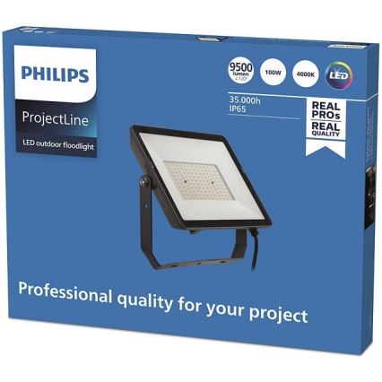 Philips - LED Vonkajší reflektor PROJECTLINE LED/100W/230V IP65 4000K