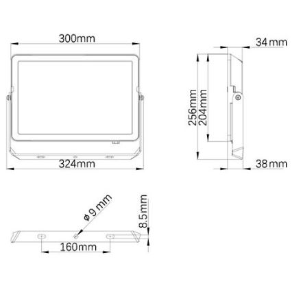 Philips - LED Vonkajší reflektor PROJECTLINE LED/100W/230V IP65 4000K