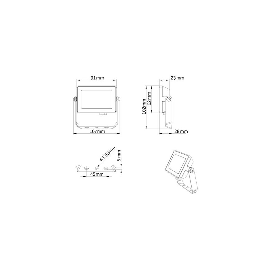 Philips - LED Vonkajší reflektor PROJECTLINE LED/10W/230V IP65 3000K